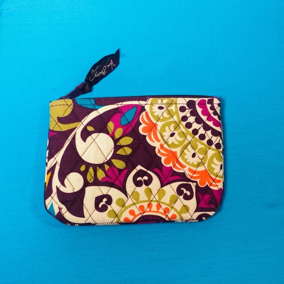 Vera Bradley Plum Crazy Quilted Cosmetic Bag - Picture 2 of 4